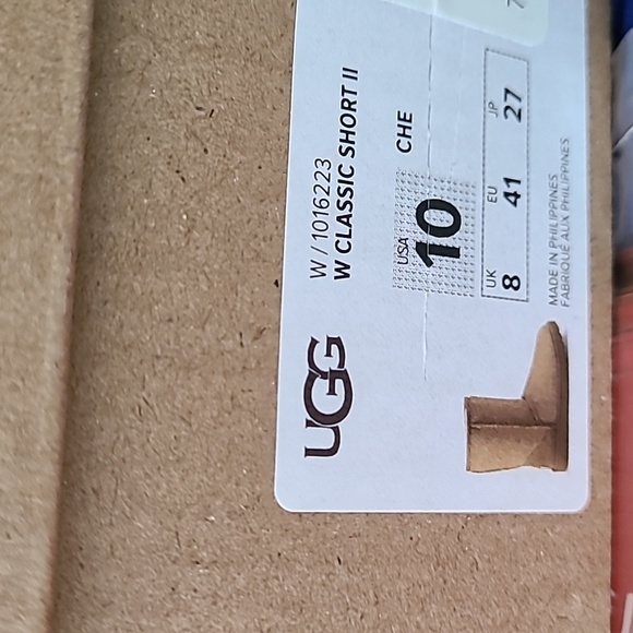 ON SALE! UGG Classic Short ii Boots, tan / chestnut size 7, 9 10 NWT, new in box - Picture 10 of 10